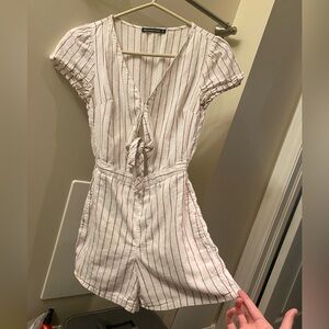 Abercrombie & Fitch pinstripe romper